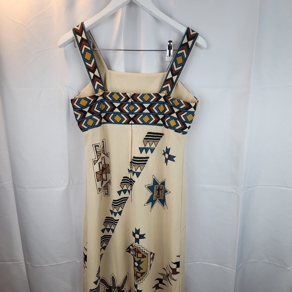 1970S Alfred Shaheen Printed Maxi Gown size 12 in EUC - Picture 5 of 9